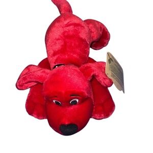 Clifford The Big Red Dog Plush Laying Down Stuffed Animal Toy‎ NWT